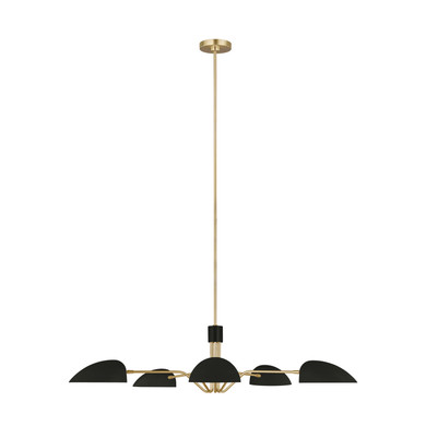 Large Chandeliers Metal Shade by Visual Comfort Studio ( 454 | EC1025MBK Jane ) 