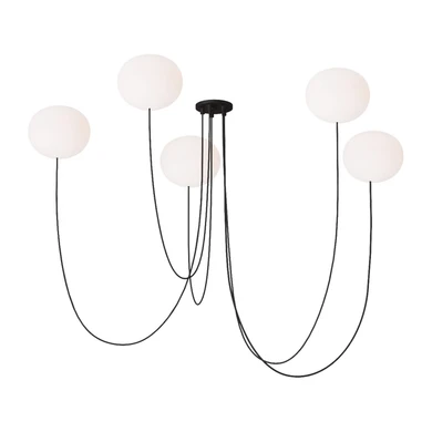 Mid. Chandeliers Glass Up by Visual Comfort Modern ( 182 | PBCH36427OPB Helium ) 