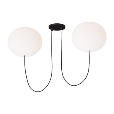 Mid. Chandeliers Glass Up by Visual Comfort Modern ( 182 | PBCH36627OPB Helium ) 
