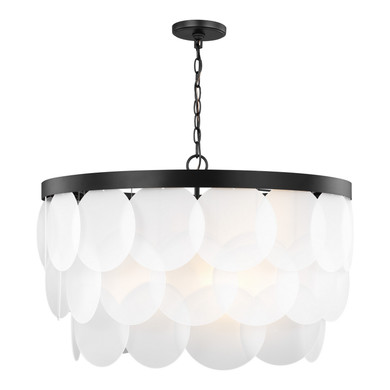 Mid. Chandeliers Glass Down by Visual Comfort Studio ( 454 | 5202508-112 Mellita ) 