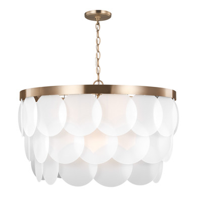 Mid. Chandeliers Glass Down by Visual Comfort Studio ( 454 | 5202508-848 Mellita ) 