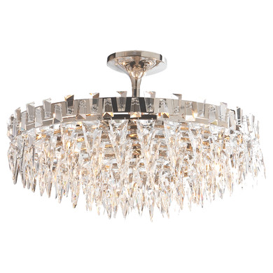 Semi-Flush Mts. Empire/Basket by Visual Comfort Signature ( 268 | SN 4001PN Trillion ) 