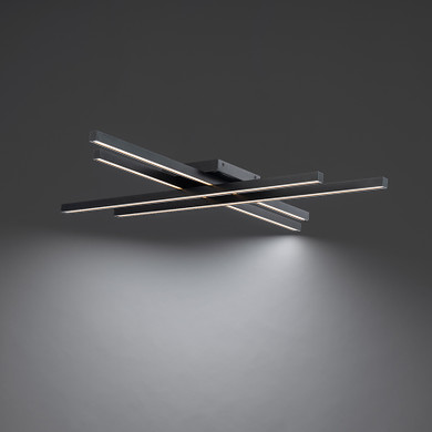 Flush Mounts Geometric/Linear by W.A.C. Lighting ( 34 | FM-73132-BK Parallax ) 