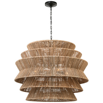 Large Chandeliers Drum Shade by Visual Comfort Signature ( 268 | CHC 5017BZ/NAB Antigua ) 