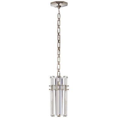 Mini Pendants Glass Down by Visual Comfort Signature ( 268 | ARN 5123PN-CG Bonnington ) 