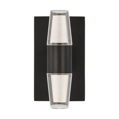 Sconces Double Glass by Visual Comfort Modern ( 182 | SLWS31327BZ-277 Lassell ) 