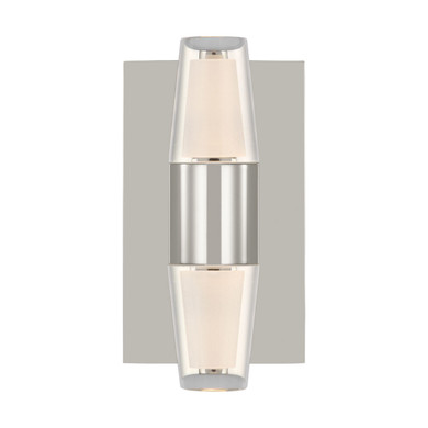 Sconces Double Glass by Visual Comfort Modern ( 182 | SLWS31327N Lassell ) 