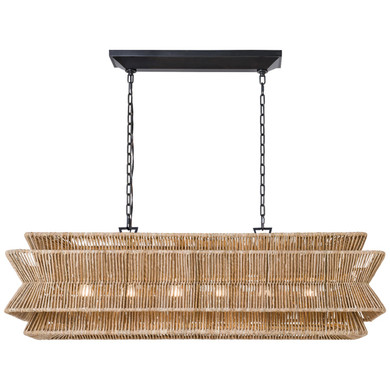 Linear/Island Drum Shade by Visual Comfort Signature ( 268 | CHC 5025BZ/NAB Antigua ) 