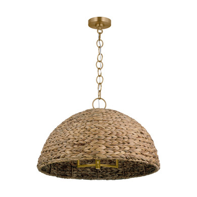 Pendants Glass Down by Visual Comfort Studio ( 454 | EP1373BBS Cay ) 