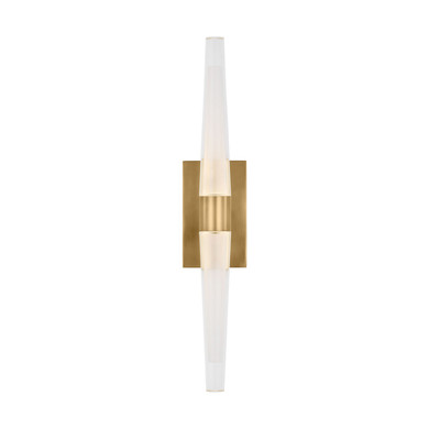Sconces Double Glass by Visual Comfort Modern ( 182 | SLWS34427NB-277 Lassell ) 