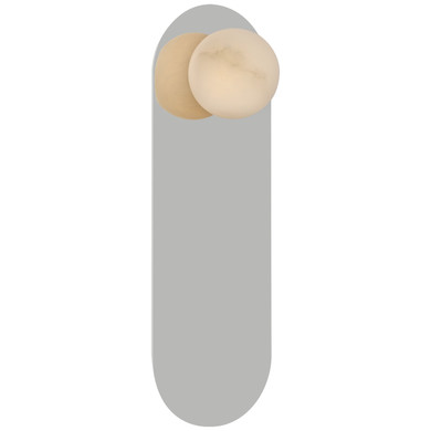 Sconces Single Glass by Visual Comfort Signature ( 268 | KW 2522PN-ALB Pertica ) 