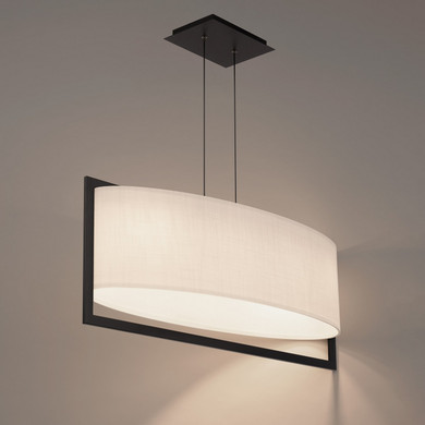 Linear/Island Drum Shade by W.A.C. Lighting ( 34 | PD-33331-BK Park Avenue ) 