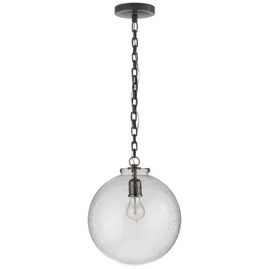 Mini Pendants Glass Down by Visual Comfort Signature ( 268 | TOB 5226BZ/G4-SG Katie Globe ) 
