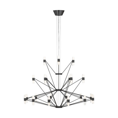 Large Chandeliers Glass Shade by Visual Comfort Modern ( 182 | SLCH24627BZ Lassell ) 