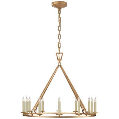 Mid. Chandeliers Candle by Visual Comfort Signature ( 268 | CHC 5172GI Darlana Ring ) 