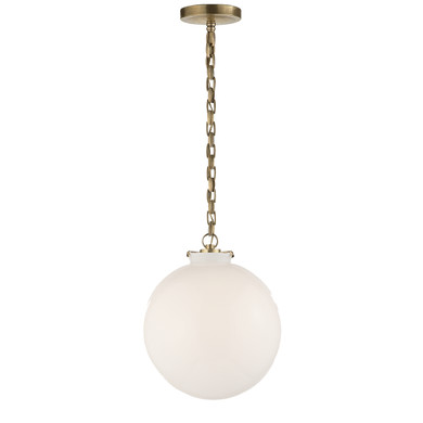 Mini Pendants Glass Down by Visual Comfort Signature ( 268 | TOB 5226HAB/G4-WG Katie Globe ) 