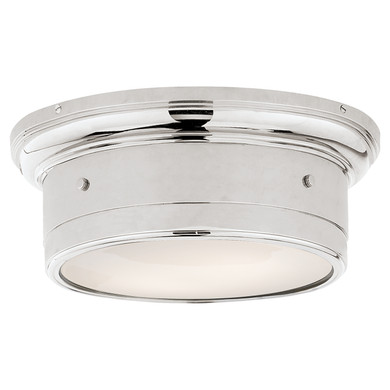 Flush Mounts Drum Shade by Visual Comfort Signature ( 268 | SS 4015PN-WG Siena2 ) 