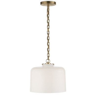 Mini Pendants Glass Down by Visual Comfort Signature ( 268 | TOB 5226HAB/G5-WG Katie Dome ) 