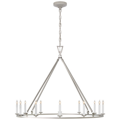 Large Chandeliers Candle by Visual Comfort Signature ( 268 | CHC 5174PN Darlana Ring ) 