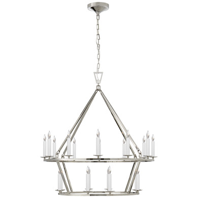 Mid. Chandeliers Candle by Visual Comfort Signature ( 268 | CHC 5178PN Darlana Ring ) 