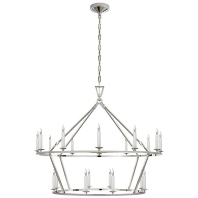 Large Chandeliers Candle by Visual Comfort Signature ( 268 | CHC 5179PN Darlana Ring ) 