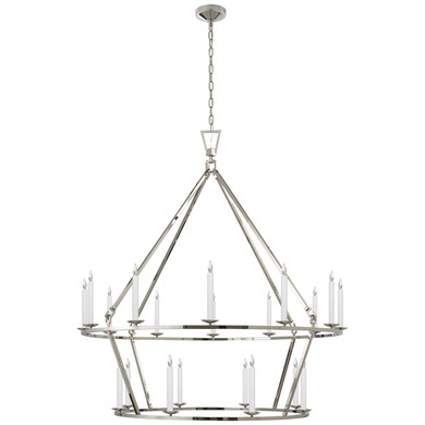 Large Chandeliers Candle by Visual Comfort Signature ( 268 | CHC 5199PN Darlana Ring ) 