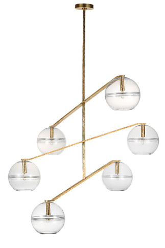 Large Chandeliers Glass Shade by Visual Comfort Modern ( 182 | SLCH354CPAB-L Lowing ) 