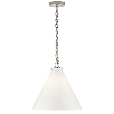 Pendants Glass Down by Visual Comfort Signature ( 268 | TOB 5226PN/G6-WG Katie Conical ) 