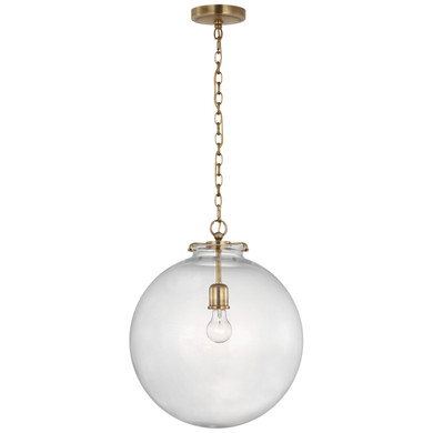 Pendants Sphere by Visual Comfort Signature ( 268 | TOB 5227HAB/G4-CG Katie Globe ) 