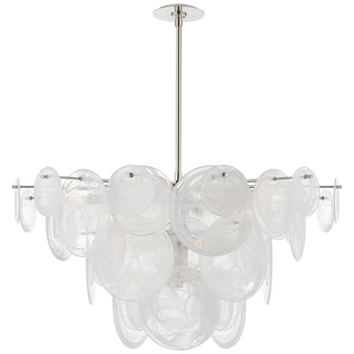 Large Chandeliers Glass Shade by Visual Comfort Signature ( 268 | ARN 5450PN-WSG Loire ) 