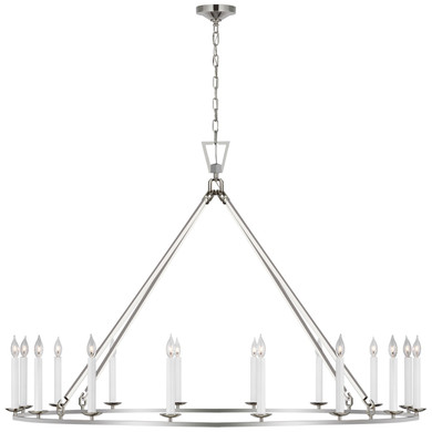 Large Chandeliers Candle by Visual Comfort Signature ( 268 | CHC 5275PN Darlana Ring ) 