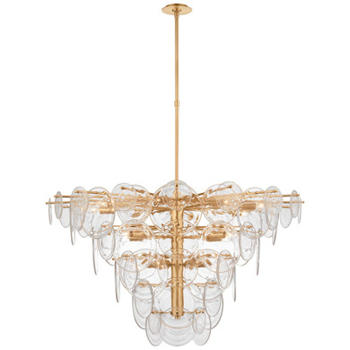 Large Chandeliers Glass Shade by Visual Comfort Signature ( 268 | ARN 5454G-CSG Loire ) 