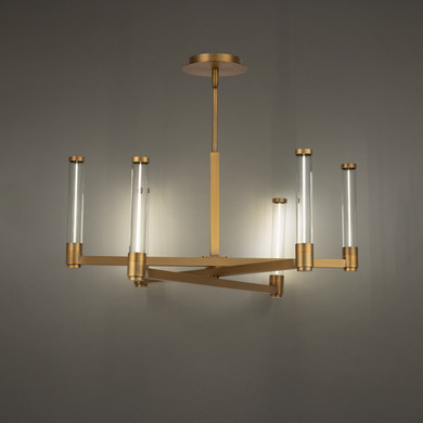 Mid. Chandeliers Candle by W.A.C. Lighting ( 34 | PD-51327-AB Jedi ) 
