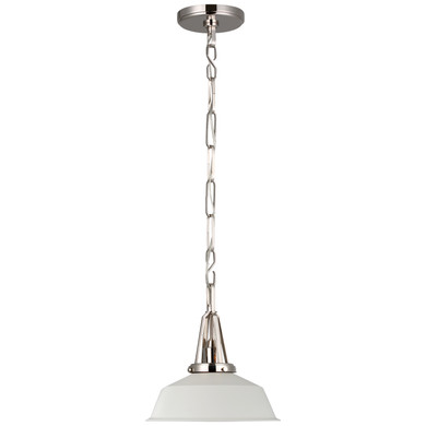 Mini Pendants Glass Down by Visual Comfort Signature ( 268 | CHC 5460PN-WHT Layton ) 