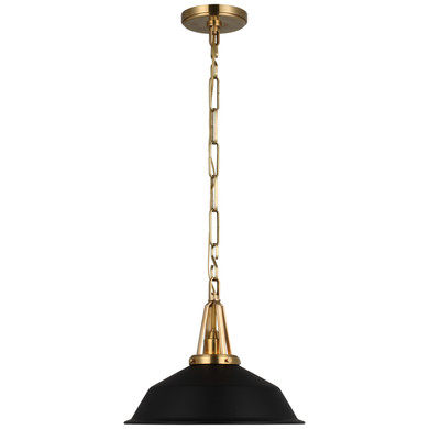Pendants Metal Shade by Visual Comfort Signature ( 268 | CHC 5461AB-BLK Layton ) 
