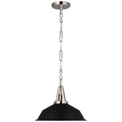 Pendants Metal Shade by Visual Comfort Signature ( 268 | CHC 5461PN-BLK Layton ) 