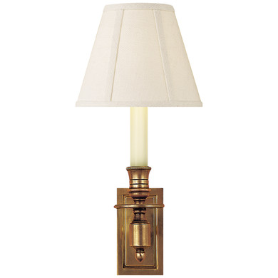 Sconces Single Candle by Visual Comfort Signature ( 268 | S 2210HAB-L FRENCH LIBRARY3 ) 