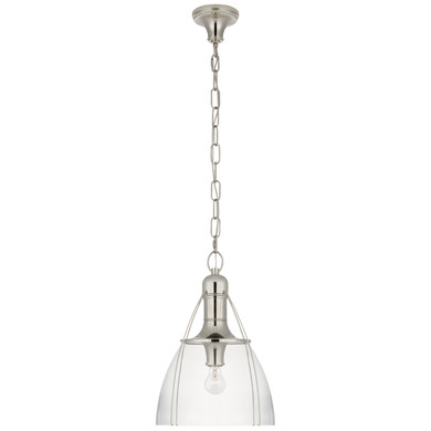 Pendants Glass Down by Visual Comfort Signature ( 268 | CHC 5475PN-CG Prestwick ) 