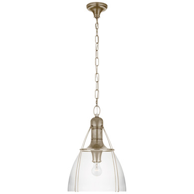 Pendants Glass Down by Visual Comfort Signature ( 268 | CHC 5476AN-CG Prestwick ) 