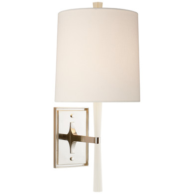 Sconces Drum Shade by Visual Comfort Signature ( 268 | BBL 2036CW-L Refined Rib ) 