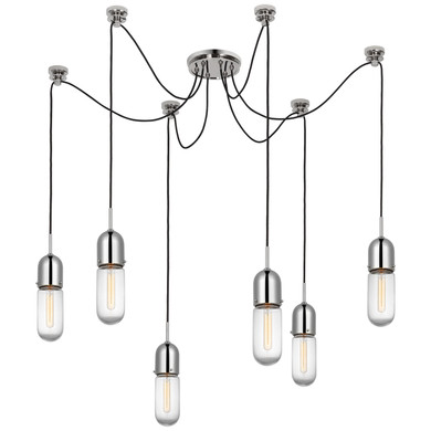Pendants Multi-port/Cascade by Visual Comfort Signature ( 268 | TOB 5645PN-CG-6 Junio ) 