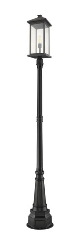 Exterior Post/Pier Head by Z-Lite ( 224 | 531PHBXLR-564P-BK Portland ) 