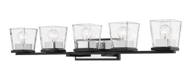 Bathroom Fixtures Five+Lights by Z-Lite ( 224 | 475-5V-MB-CH Bleeker Street ) 