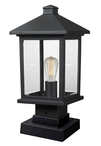 Exterior Post/Pier Head by Z-Lite ( 224 | 531PHMS-SQPM-BK Portland ) 