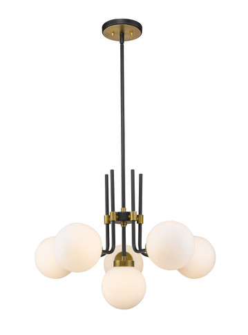 Mid. Chandeliers Glass Down by Z-Lite ( 224 | 477-6MB-OBR Parsons ) 