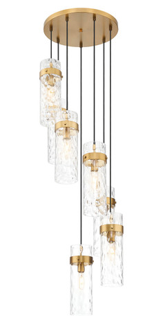Mini Chandeliers Multi-Port/Cascade by Z-Lite ( 224 | 7002P5-7R-RB Fontaine ) 