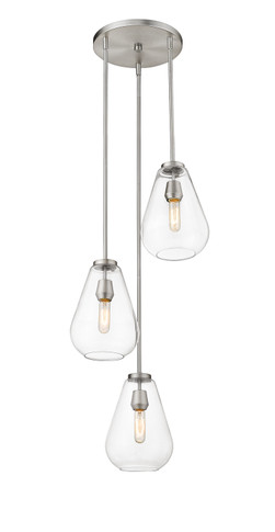 Mini Pendants 3 Light Cluster by Z-Lite ( 224 | 488P8-3R-BN Ayra ) 