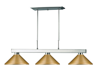 Linear/Island 3 Light Bar by Z-Lite ( 224 | 152BN-MSG Cobalt ) 