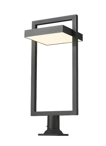 Exterior Post/Pier Head by Z-Lite ( 224 | 566PHXLR-533PM-BK-LE Luttrel ) 