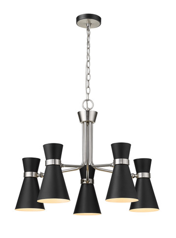 Mid. Chandeliers Metal Shade by Z-Lite ( 224 | 728-5MB-BN Soriano ) 